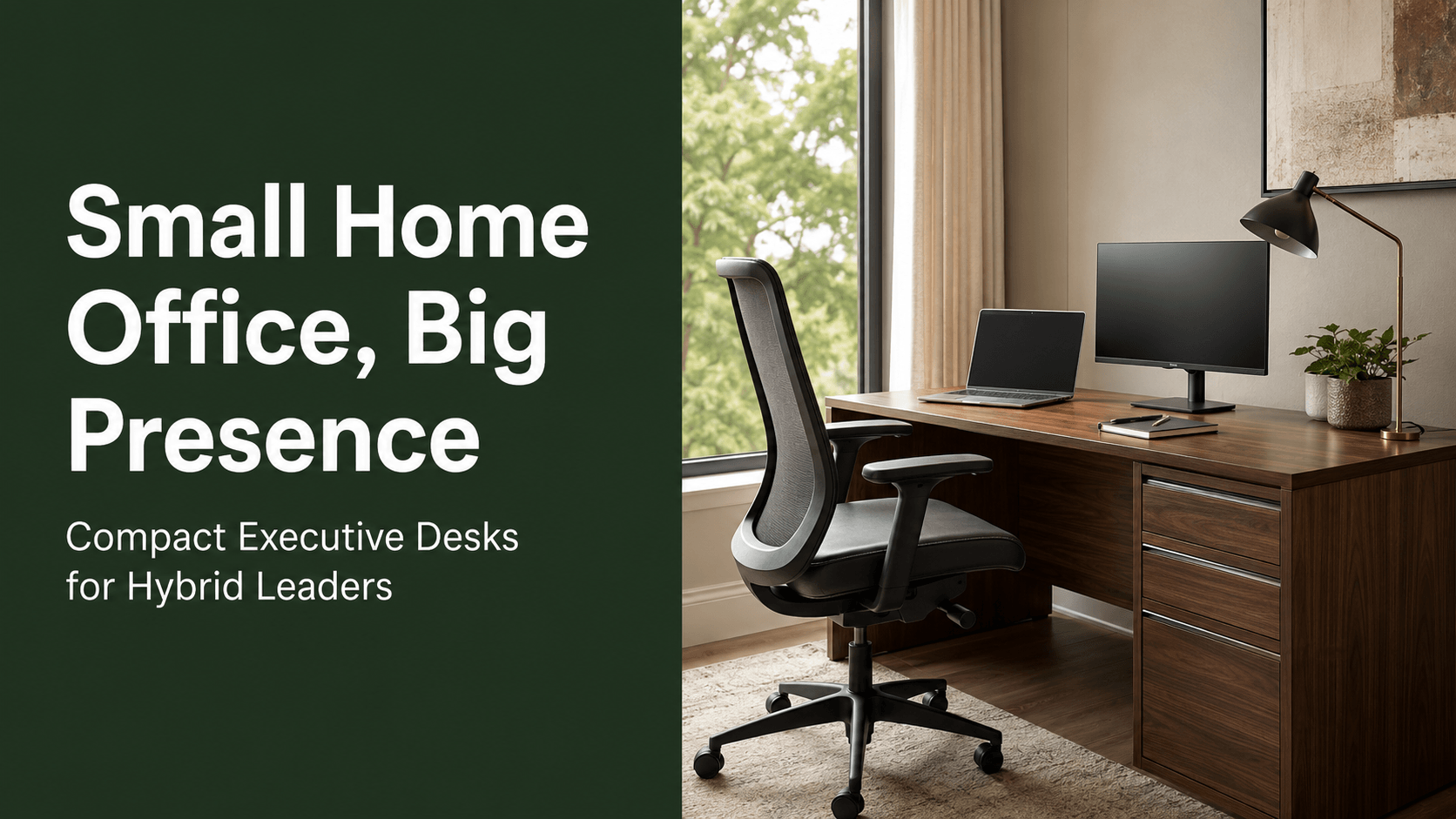 Small Home Office, Big Presence: Compact Executive Desks for Hybrid Leaders