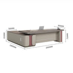 Natural L-Shaped Executive Desk with Side Cabinet - LBZ-411 - product image 4