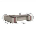 Natural L-Shaped Executive Desk with Side Cabinet - LBZ-411 - product image 6