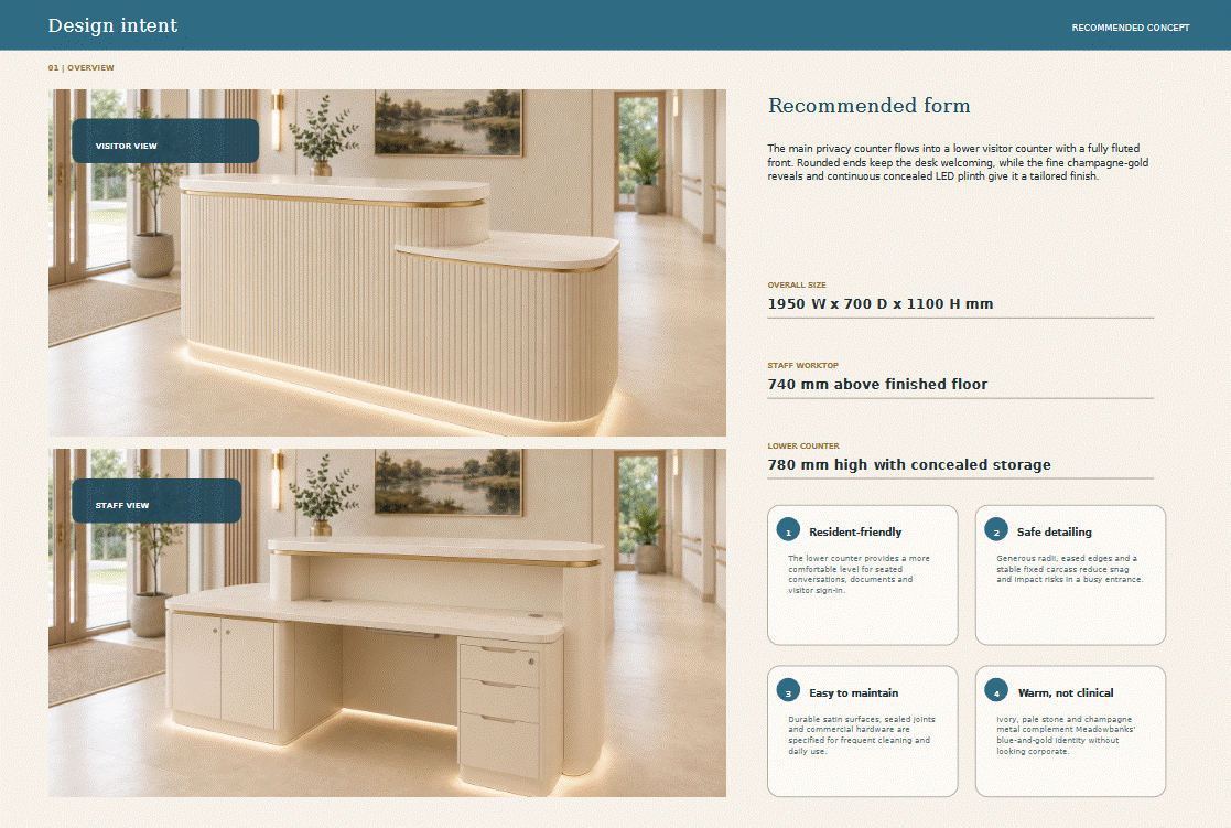 Reception Desk Tailored jdt-k094