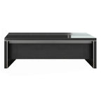 black marble modern l shaped executive desk kaguyasuLBZ 2135 main images 3