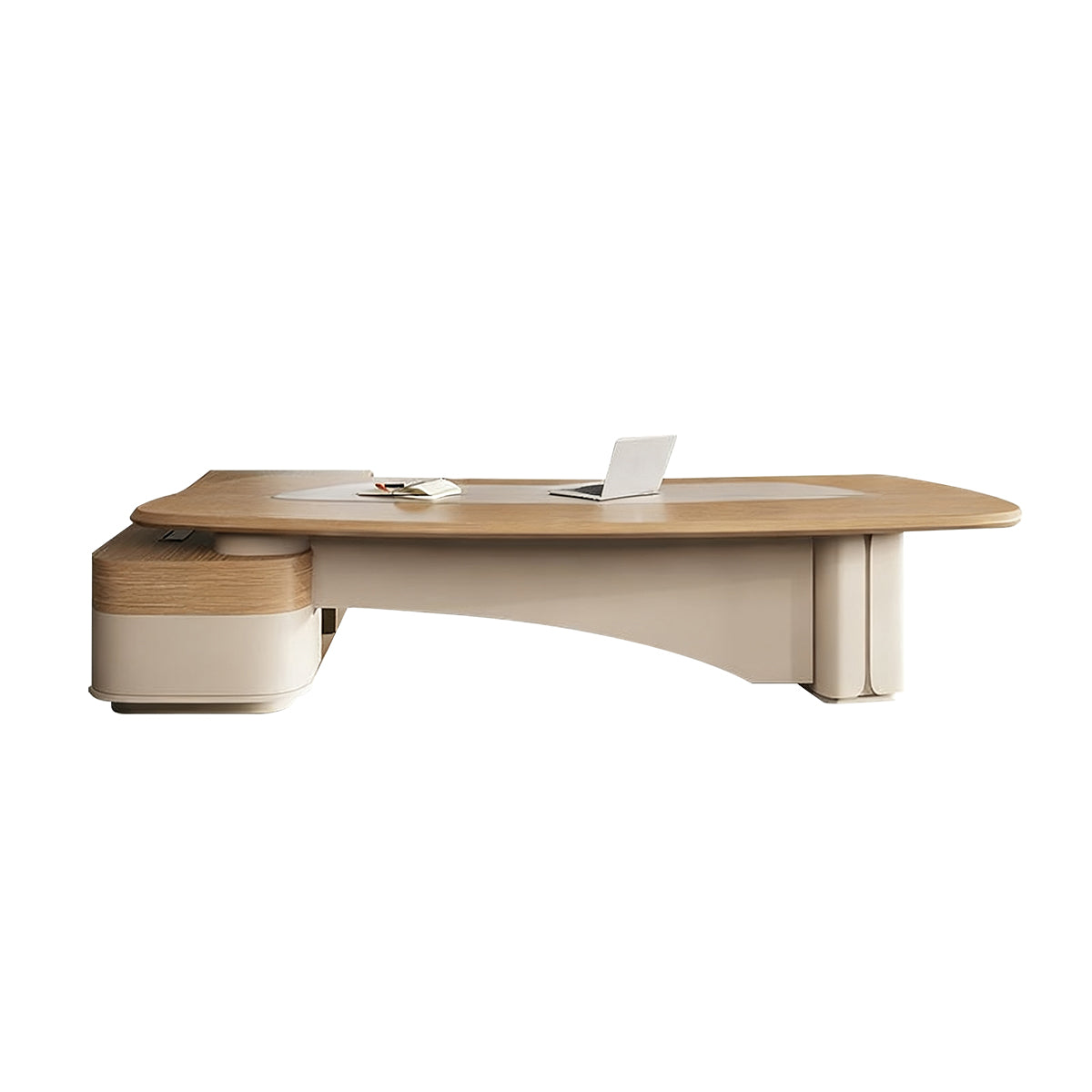 Curved Executive Desk | Modern Corner Office Desk | Kaguyasu Secondary image
