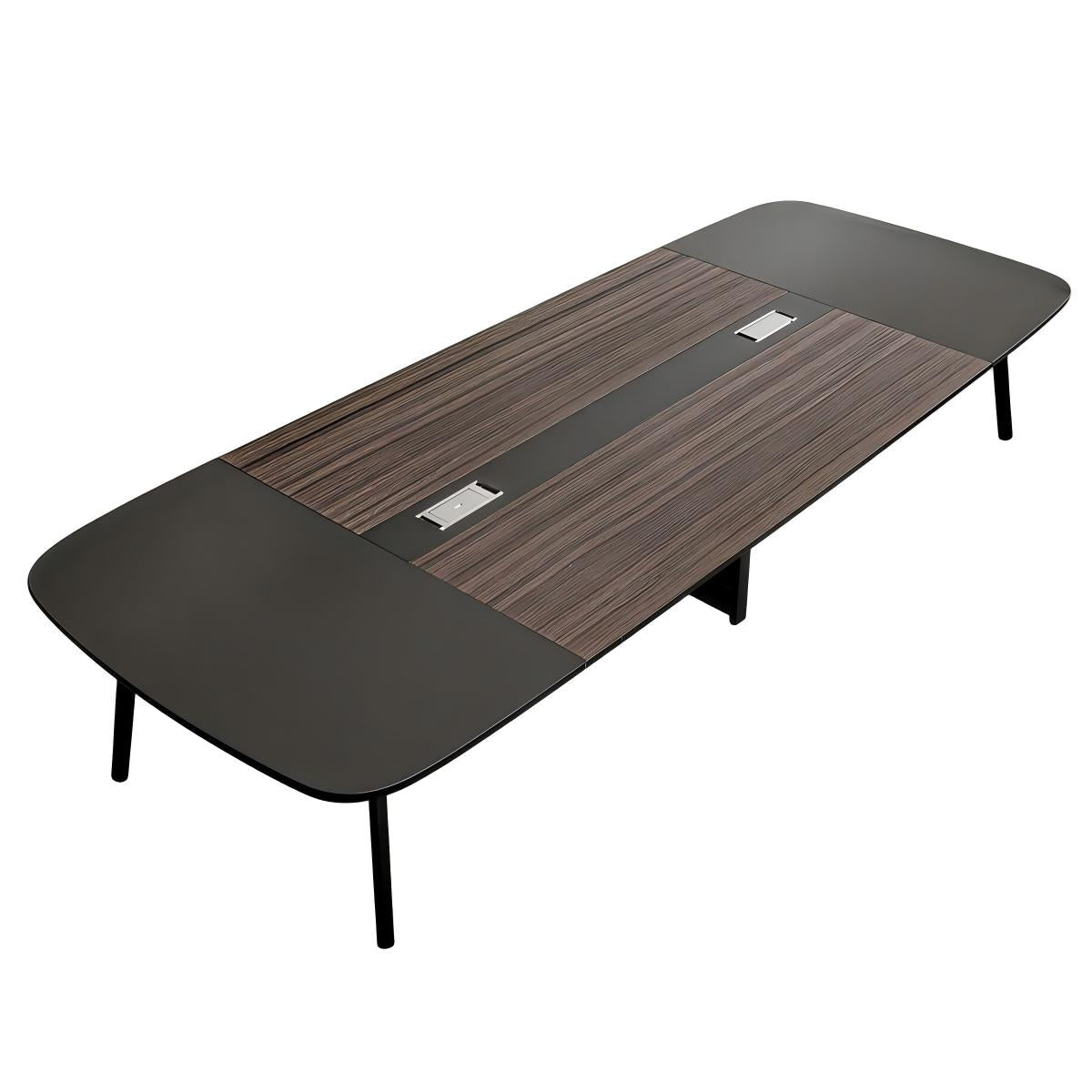 Rectangular Conference Table - 12-Seat Wooden Desk Secondary image