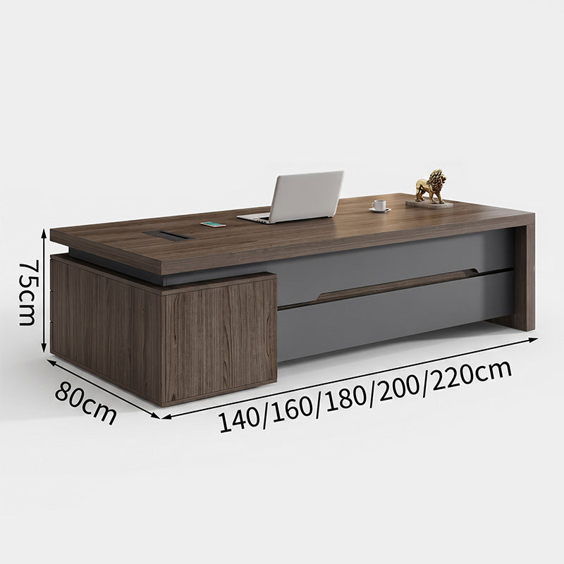 Executive Desk with Drawers & Combination Lock