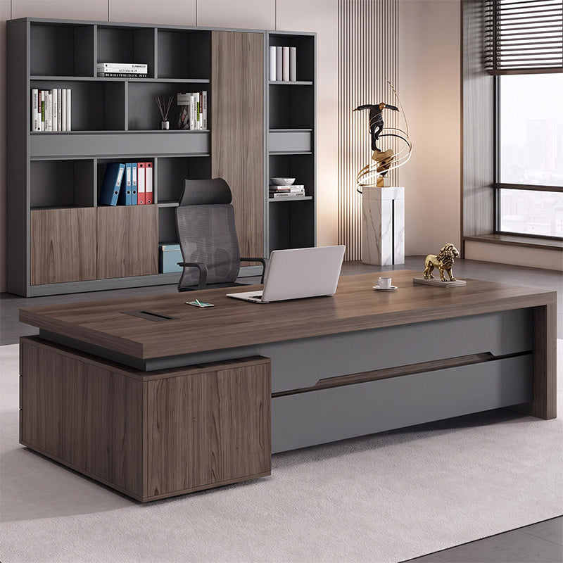 Executive Desk with Drawers & Combination Lock