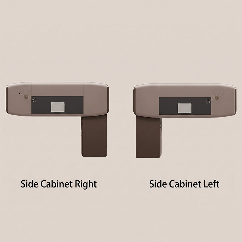 Modern Designer Executive Desk with Side Cabinet