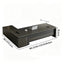 Modern L-Shaped Executive Desk with Power Outlet & Side Cabinet