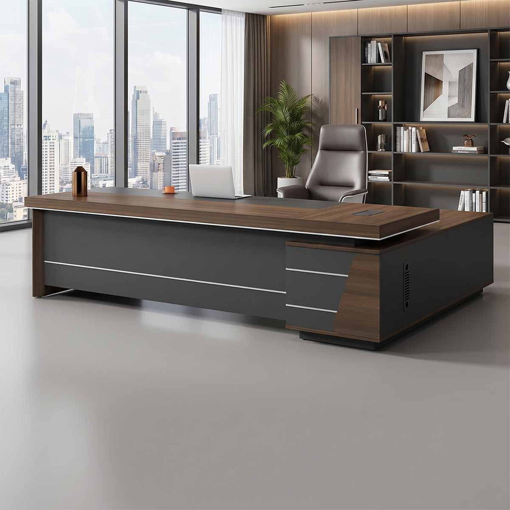 executive corner desk modern l shaped office desk kaguyasuLBZ 2070 main images 1