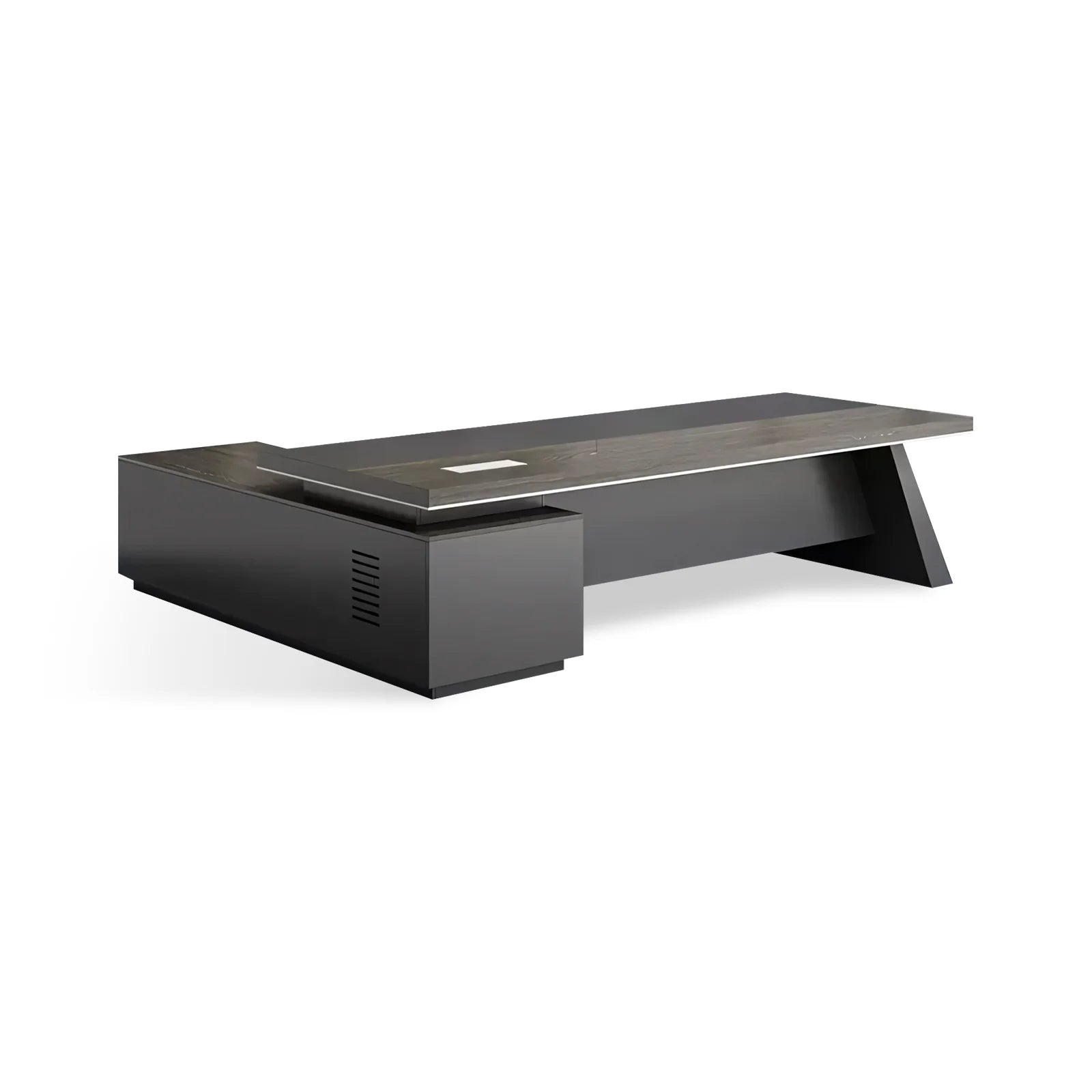 Executive Desk Real Wood | L Shaped Office Desk | Kaguyasu Secondary image