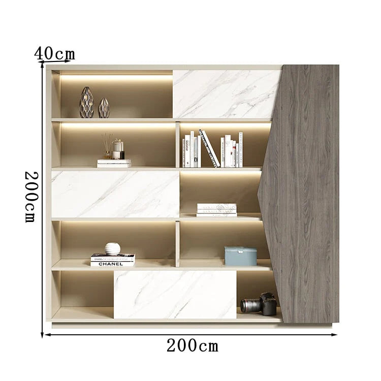 executive wooden bookcase cabinets and display cabinets kaguyasuLBG K039 main images 8