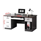 home office computer desk desk with 2 drawers kaguyasuBGZ 2022 detailed images 7
