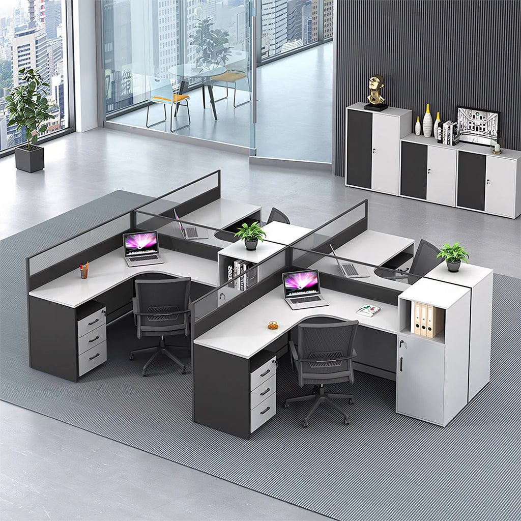 l shaped office desk work station kaguyasuBGZ k 209 main images 11