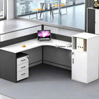 l shaped office desk work station kaguyasuBGZ k 209 main images 3