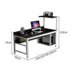 large computer desk desk with back panel kaguyasuBGZ 169 detailed images 2