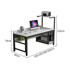 large computer desk desk with back panel kaguyasuBGZ 169 detailed images 7