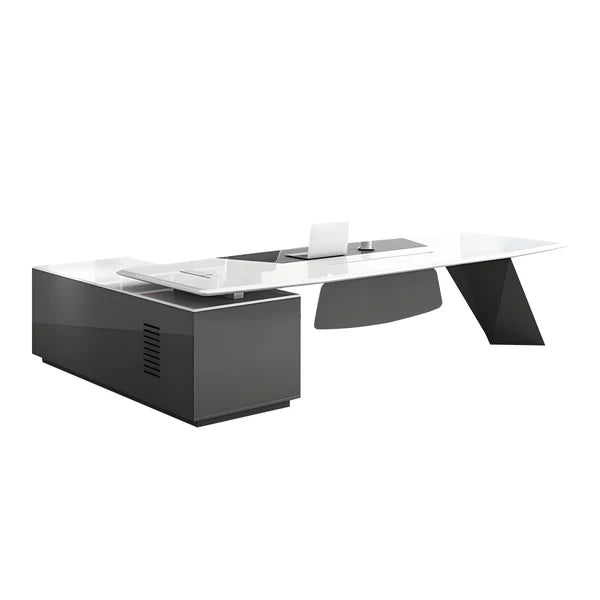 luxury executive desk high gloss l shaped desk kaguyasuLBZ 2150 main images 13