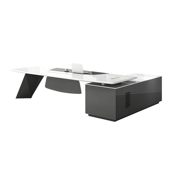 luxury executive desk high gloss l shaped desk kaguyasuLBZ 2150 main images 14 Main image