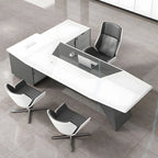 luxury executive desk high gloss l shaped desk kaguyasuLBZ 2150 main images 20