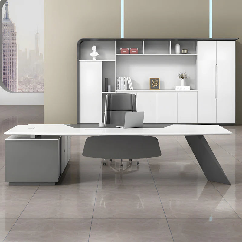 luxury executive desk high gloss l shaped desk kaguyasuLBZ 2150 main images 22