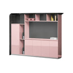 luxury executive desk high gloss l shaped desk kaguyasuLBZ 2150 main images 5