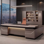 Modern Designer Executive Desk with Side Cabinet