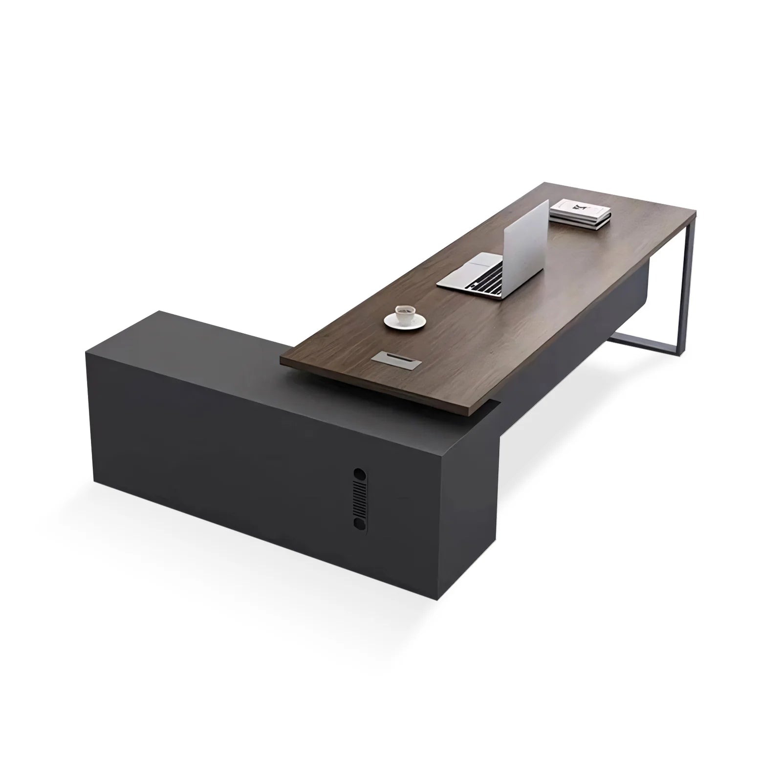 Manager Desk | L-Shaped Modern Office Desk with Storage | Kaguyasu Secondary image