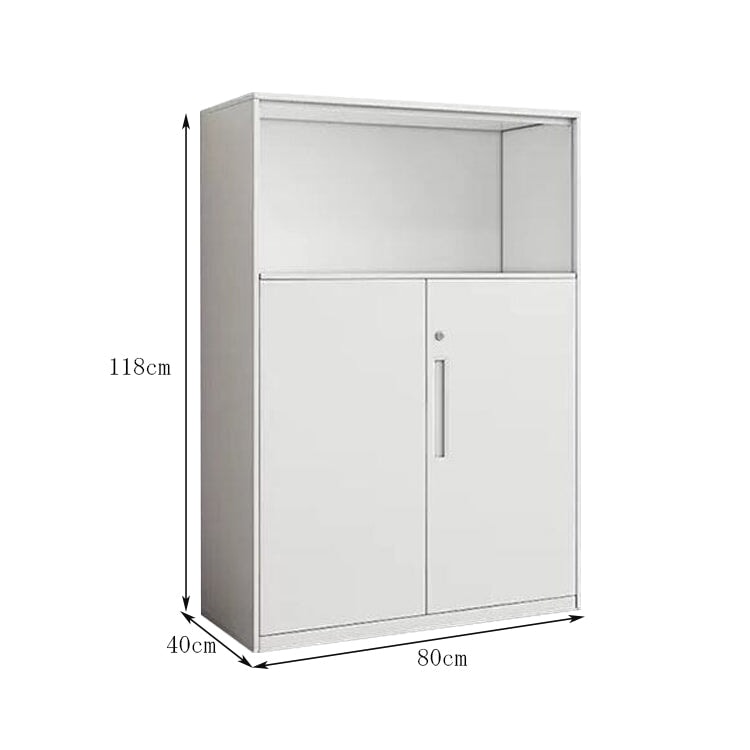 minimalist bookshelf unit white steel cupboard display kaguyasuCWG C080 main image 13