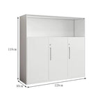 minimalist bookshelf unit white steel cupboard display kaguyasuCWG C080 main image 16
