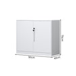 Minimalist Bookshelf Unit | White Steel Cupboard Display