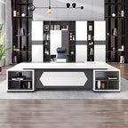 modern boss desk two tone l shaped executive desk kaguyasuLBZ 2191 main images 41