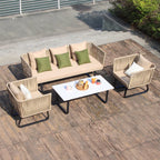 modern l shaped sofas luxury outdoor furniture sets kaguyasuHWZY 003 main images