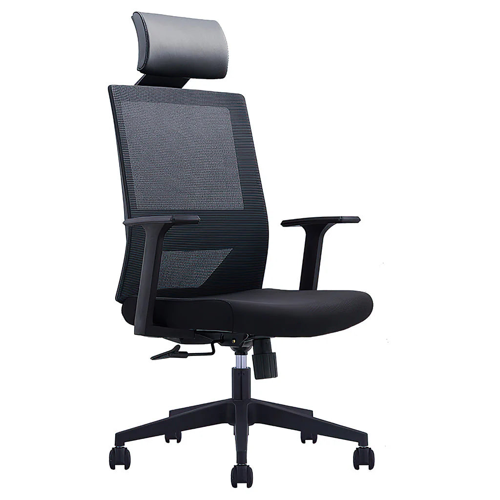 modern office chair ergonomic black office chair with mesh back kaguyasuBGY 39 main images 4