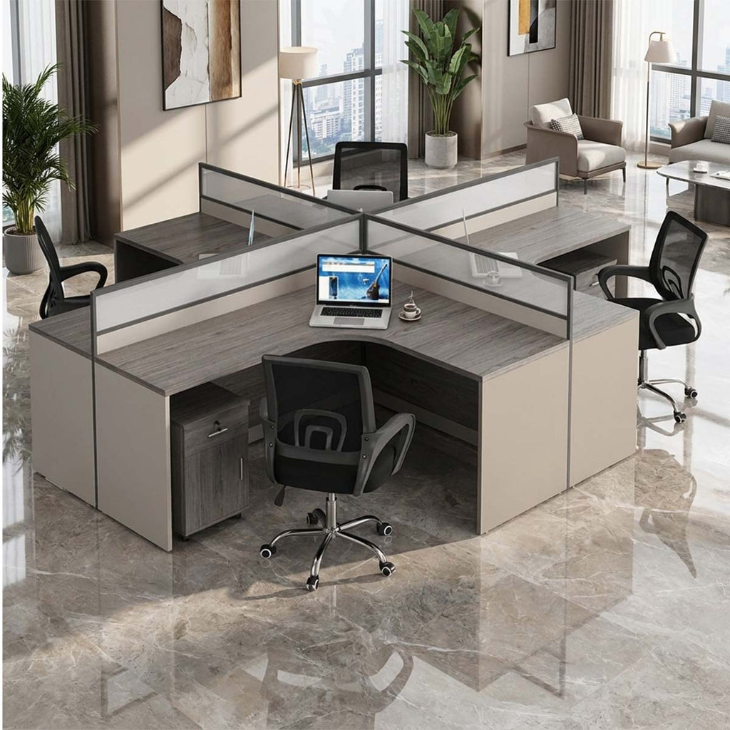 office desk corner workstation l shape computer desk kaguyasuBGZ C040 main images 1