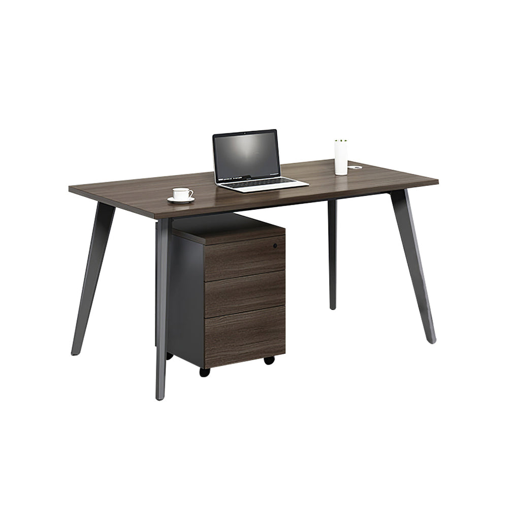 office workstation brown computer desk kaguyasuBGZ 2014 main images 1
