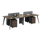office workstation brown computer desk kaguyasuBGZ 2014 main images 5