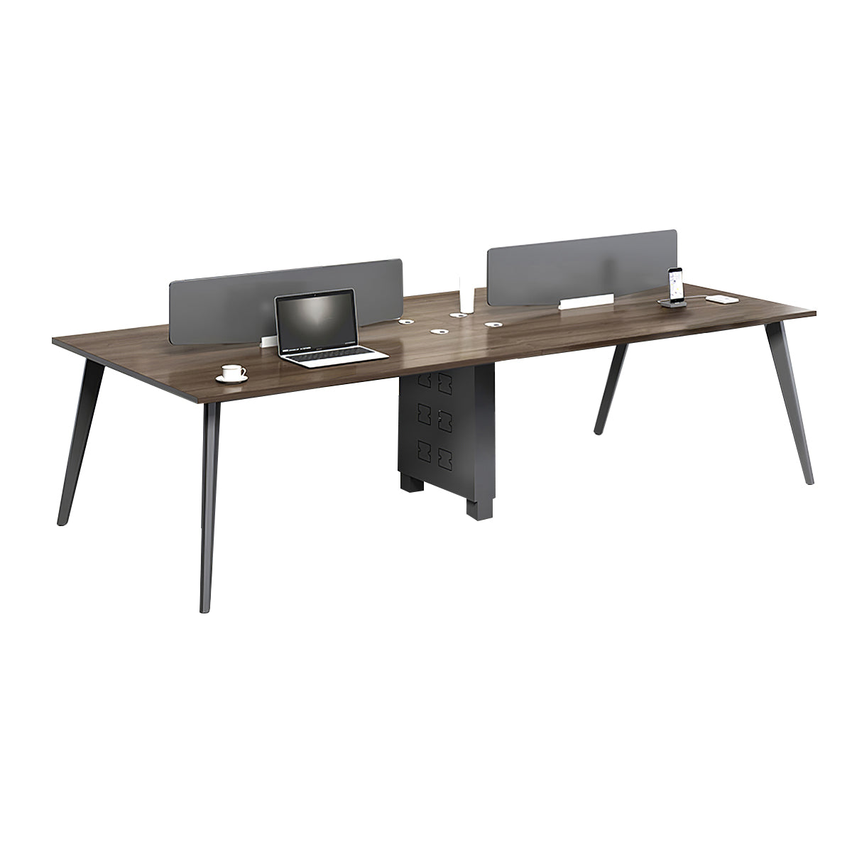 Office Workstation Brown Computer Desk | Kaguyasu Secondary image