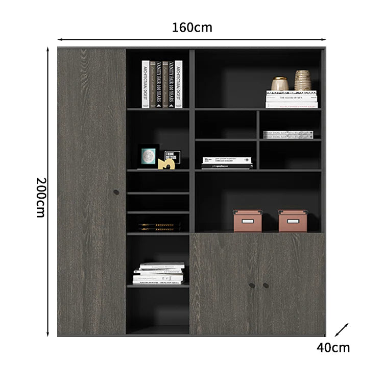 premium executive bookcase oak display cabinet design kaguyasuCWG S056 detailed images 28