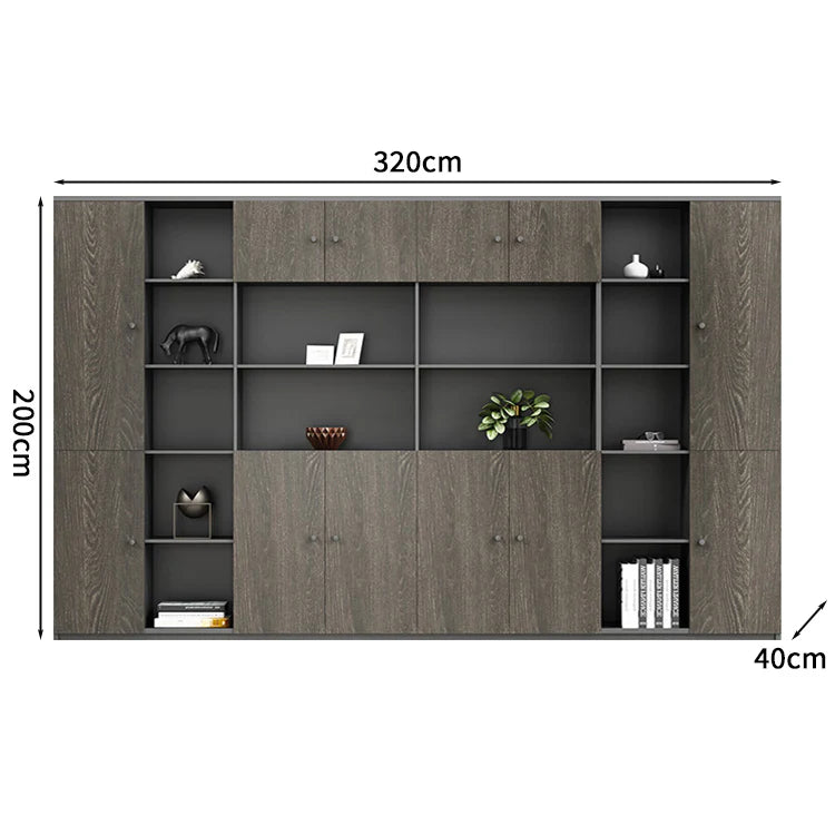 premium executive bookcase oak display cabinet design kaguyasuCWG S056 detailed images 6