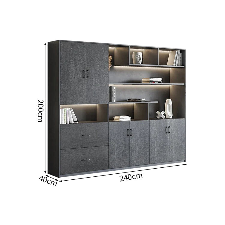 premium white bookcase cabinets and display cabinets kaguyasuCWG K098 detailed images 11