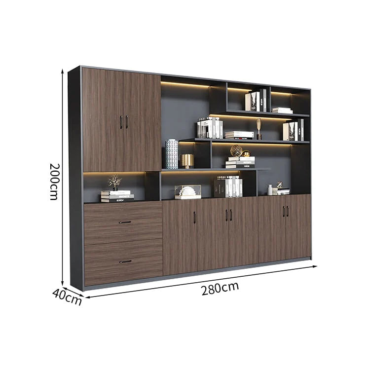 premium white bookcase cabinets and display cabinets kaguyasuCWG K098 detailed images 28