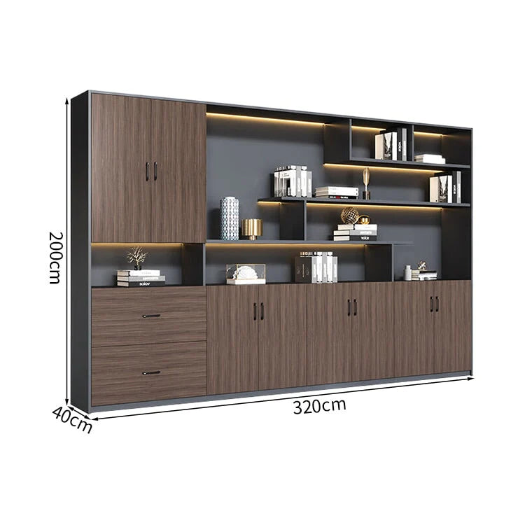 premium white bookcase cabinets and display cabinets kaguyasuCWG K098 detailed images 29