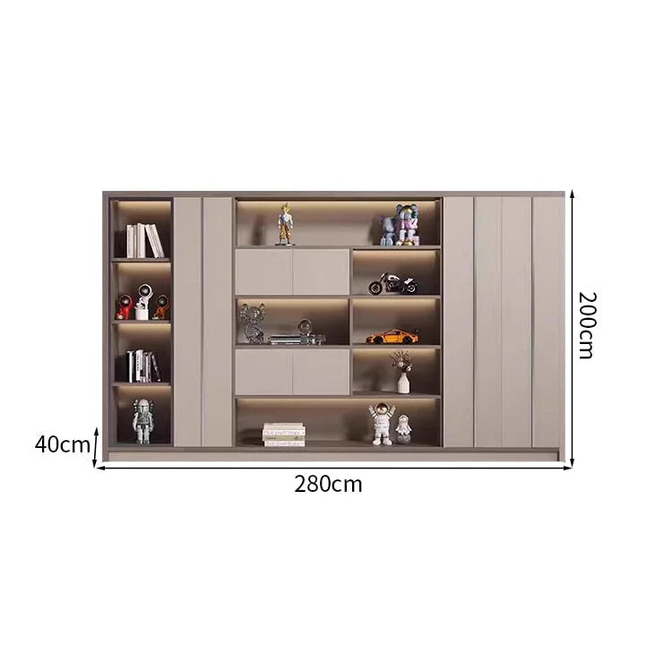 robust shelf shelving large capacity wood bookcase kaguyasuCWG K054 detailed images 6