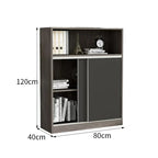 sleek grey bookcase eco friendly shelves with wood kaguyasuCWG m 034 detailed images 8