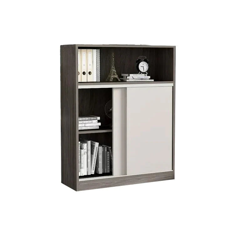 Sleek Grey Bookcase | Eco-Friendly Shelves With Wood | Kaguyasu Secondary image