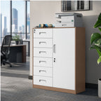 sleek steel drawer pedestal cube with storage bookcase kaguyasuCWG 2044 main images 1