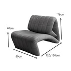 small office sofa premium 1 seater recliner sofa kaguyasuBSF K046 detailed images 3