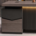 Walnut Desk - Executive Desk with Credenza - product image 14