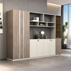 walnut executive bookcase professional cupboard display kaguyasuLBG K008 main images 1