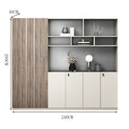 walnut executive bookcase professional cupboard display kaguyasuLBG K008 main images 4