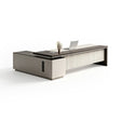 White Wood Desk | L-Shaped Executive Desk